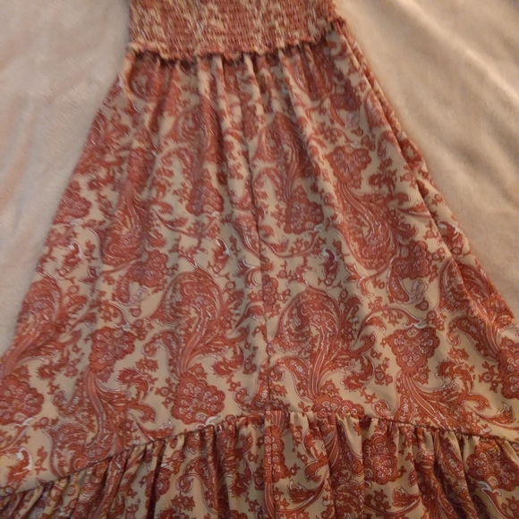 Express Size XXS Printed Paisley Midi Halter Dress - Picture 7 of 10